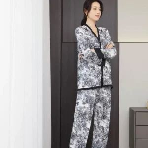 4-Piece Satin Sleepwear Set