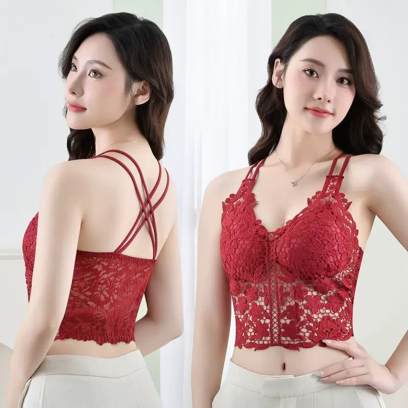V-Neck Lace Bralette