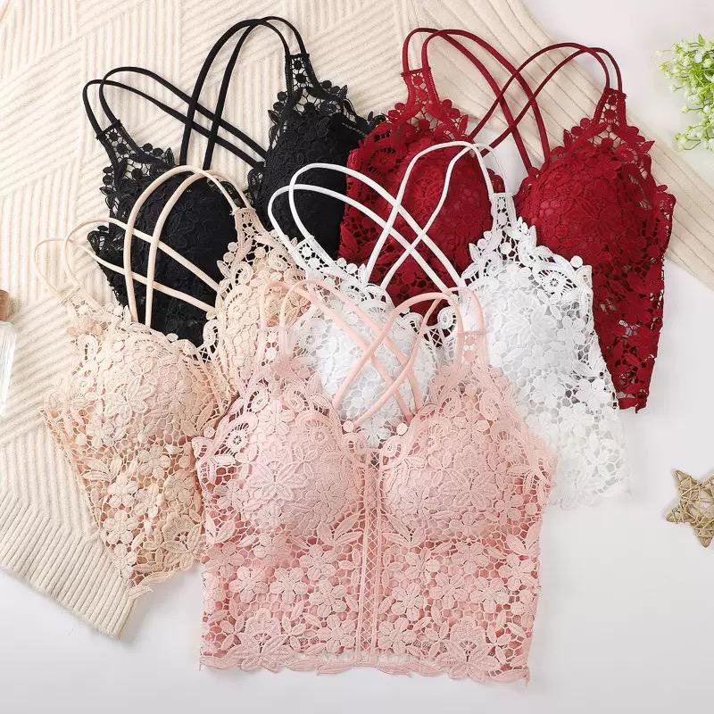 V-Neck Lace Bralette