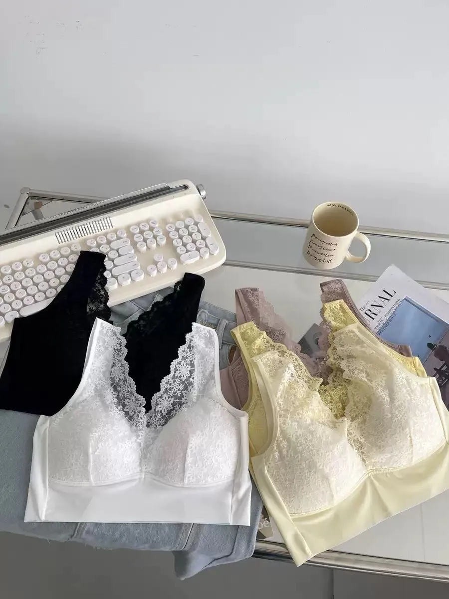 V-Neck Lace Bralette