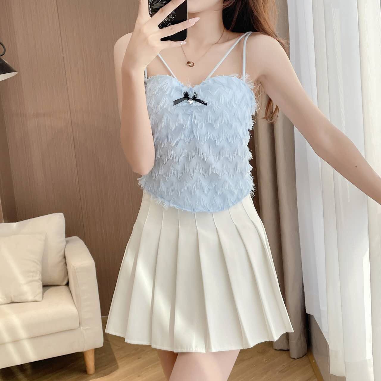 Feather Cami Top – Chic Sleeveless Bralette By Hit Intimates