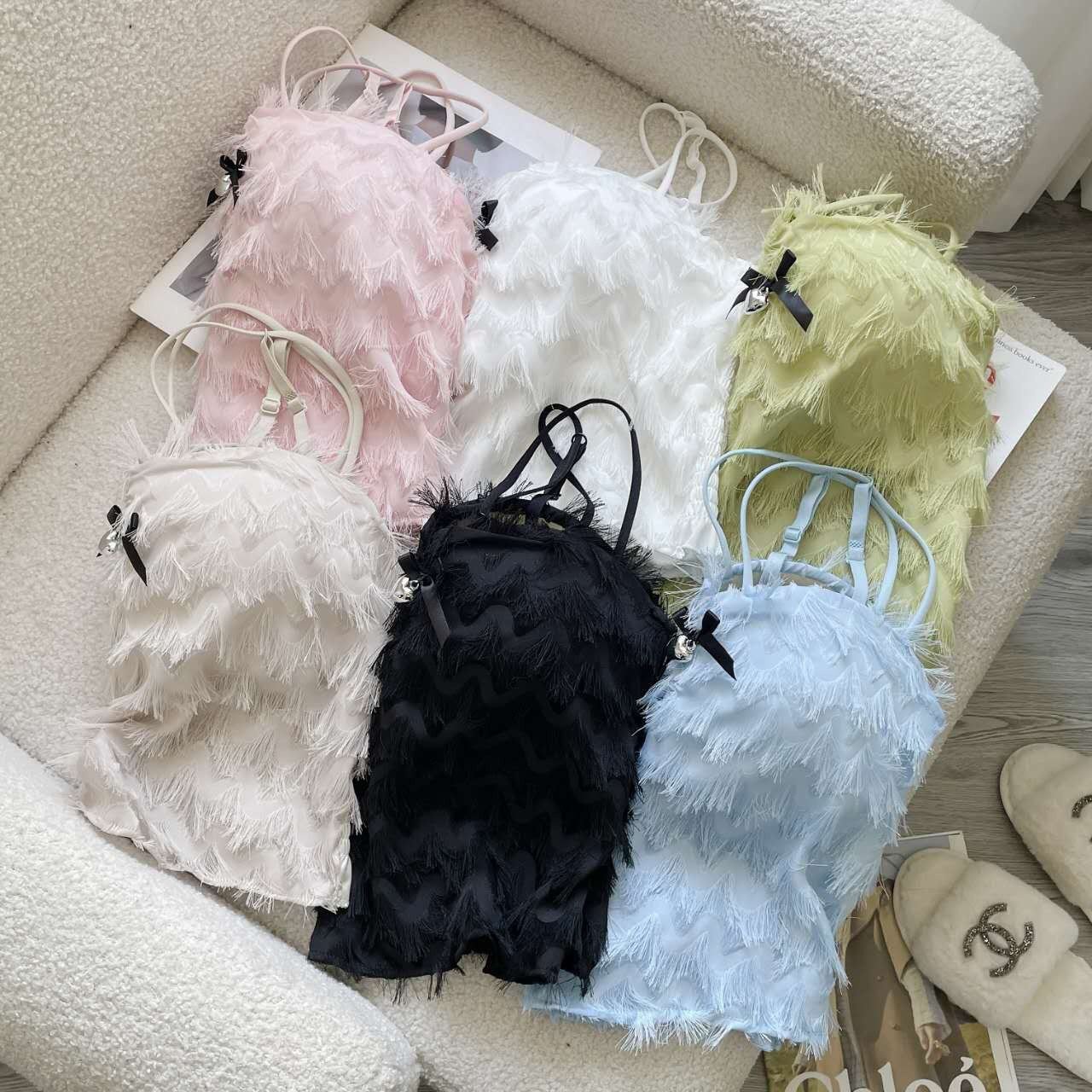 Feather Cami Top – Chic Sleeveless Bralette By Hit Intimates